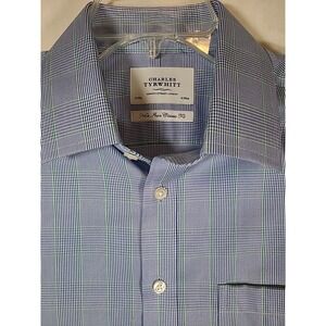 Charles Tyrwhitt Shirt Mens 16/35 Non Iron Classic Fit Button Up‎ Striped